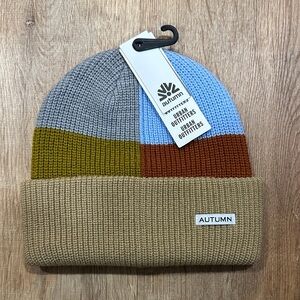 Urban Outfitters Autumn Color Block Beanie - Multicolor